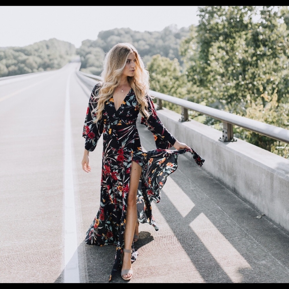 XiX Palms Wrap Dress